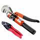 10 Ton Hydraulic Cable Crimper Hand Tool for 1/8, 3/16 Stainless Steel Cable