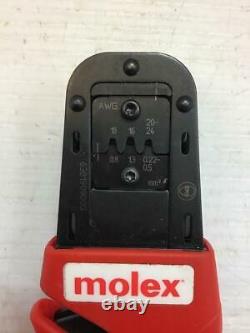 13982 Molex Hand Crimp Tool 16 24 AWG PN 83819 Very Good Used Condition