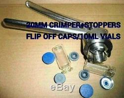 13mm hand crimper. Vial crimper for vials. Crimping tool for flip top lids