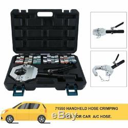 1500 A/C Hydraulic Hose Crimper Tool Kit Hand Tool Crimping Set Hose Fittings WD