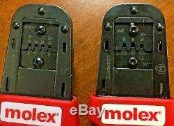 2-Molex 63819-0900 & 63819-0800 Hand Crimp Tools Pre-Owned