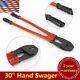 30 Hand Swager, Swaging Crimping Tool for 5/32 1/4 5/16 Wire Rope Cable USA