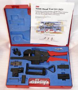 3M MDR 3829 Crimper Hand Press Tool Kit FE-5100-0088-1 Mini D Ribbon Terminator