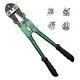 4 Slot Crimping Swaging Tool Kit To Join High Tensile Steel Wires Ropes With 4 S