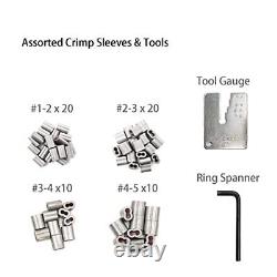 4 Slot Crimping Swaging Tool Kit To Join High Tensile Steel Wires Ropes With 4 S