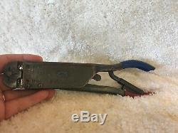 59250 T-Head Hand Ratchet Crimper Crimping Tool Red Blue Aircraft-Marine