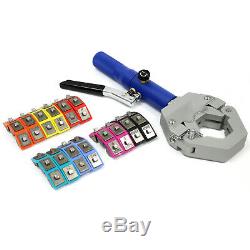 A/C Hydraulic Hose Crimper Tool Kit Hand Tool Crimping Set Hose Fittings