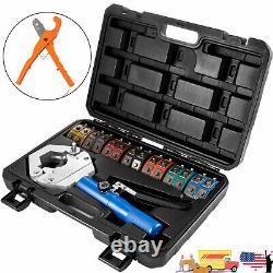 A/C Hydraulic Hose Crimper Tool Kit Hose Fittings Crimping Set Hand Repair Tools