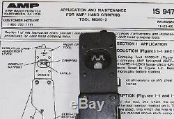 AMP 90300-2 (91510-1), Type F, Hand Crimp Tool, Mate-N-Lock Contacts 24-18 AWG