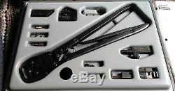 AMP Hand Crimp Tool & Cable PREP KIT #59981-1, EXCELLENT