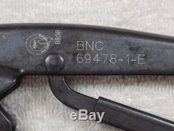 AMP Model 69478-1-E BNC Coaxicon RF Hand Crimping Tool NICE USED