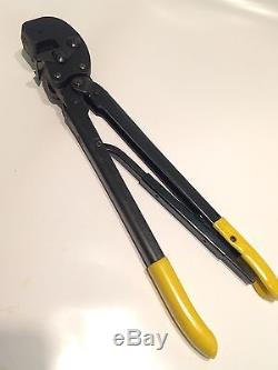 AMP P. I. D. G. 525692 STRATOTHERM HAND CRIMP TOOL 12-10 YELLOW GRIPS ad1P38