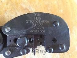 AMP P. I. D. G. 576778 Stratotherm Hand Crimps Tool 24-22 Black Grips