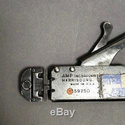 AMP TYCO 59250 T-Head Hand Ratchet Crimper Aircraft Crimping Tool (14-22 PIDG)