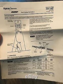 AMP Tyco Hand Crimper Crimping Tool Model 90023-2 New Surplus