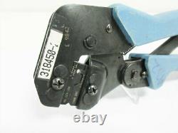 Amp 318450-2 Die Hand Crimp Tool & 354940-1 Frame 50 Ohm Rf Bnc & Tnc 318450-1