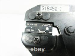 Amp 318450-2 Die Hand Crimp Tool & 354940-1 Frame 50 Ohm Rf Bnc & Tnc 318450-1