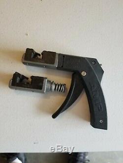 Amp 58074-1 Crimping Crimp Hand Tool with 2 Heads