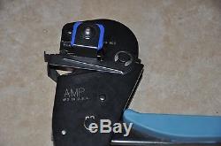 Amp 58078-3 Hand Crimp Tool with Blue Die 14-16 58080-3