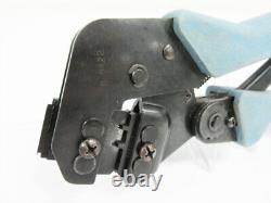 Amp 58448-2 Die Hand Crimp Tool # 28 20 Awg 58448-3 With 354940-1 Frame II