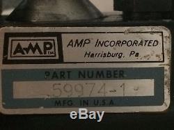 Amp 59974-1 Hydraulic Hand Crimper Tool & Ampli-bond 8 Die Red Dot