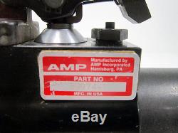 Amp 59974-1 Hydraulic Hand Crimper Tool & Ampli-bond 8 Die Red Dot