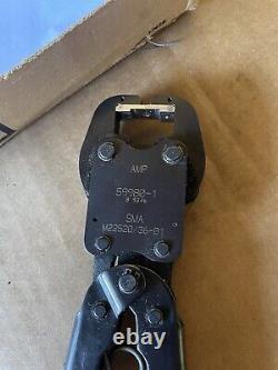 Amp 59980-1 -b Hand Crimp Tool Blindmate N Sma Tnc To Semi-rigid Coax & Locator