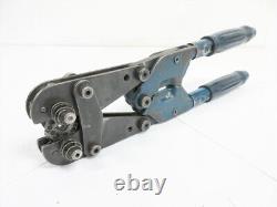 Amp 601075 Hand Crimp Tool Bantam Rota-crimp Solistrand Awg # 8 1/0 Blue X