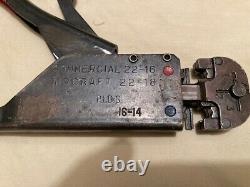 Amp Incorporated 59170 Hand Crimp Tool 22-16 Comm 22-18 Aircraft No Reserve