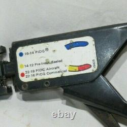 Amp P. I. D. G Tyco Te Connectivity 59170 Full Ratchet Hand Crimp Tool Ready To Use