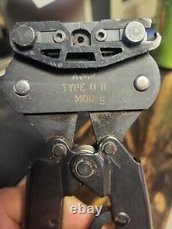 Amphenol AMP Ratcheting Hand Crimp tool TYPE OB P/N 69656