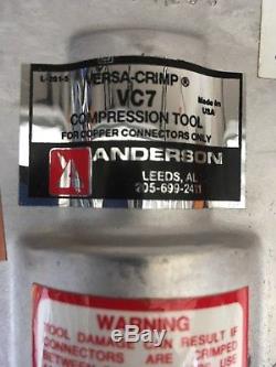 Anderson Model VC-7 Versa-Crimp hydraulic compression hand operated tool