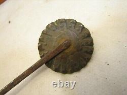 Antique 1850 Large Cent Wheel Pie Crimper Dough Kitchen Tool Hand Made Penny