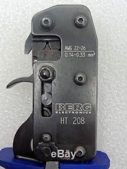BERG Electronics Dupont HT208 Hand Crimper Crimping Tool Ratchet FREE S&H