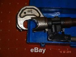 BM 184 hydraulic hand compression crimping tool + 9 dies