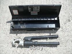 Burndy Hypress Y35 C / U type, hand hydraulic crimper crimping tool + metal case