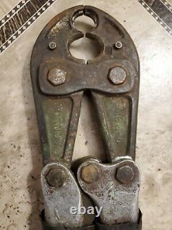 Burndy MD6-8 Crimper HAND OPERATED Permanent O And D3 Grooves VTG LINE TOOL Exc