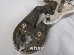 Burndy Manual Crimper MD6 Lineman Crimp Tool BG D3 Fixed Die Hypress Cam Ratchet