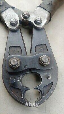 Burndy Md6-8 Hytool Hand Operated Crimper Crimping Tool Used