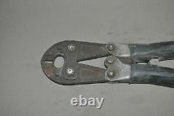 Burndy Md6-8 Hytool Hand Operated Crimper Crimping Tool Used Free Shipping