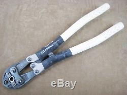 Burndy No. Md6 Crimper Hand Held Crimping Tool W-c C Die Set Made In USA