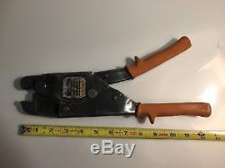 Burndy OH25 Hytool Electrical Dieless One Hand Ratchet Crimper Lineman Tools