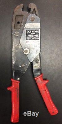Burndy OH25 Hytool One Handed Dieless Full Cycle Ratchet Crimp Tool
