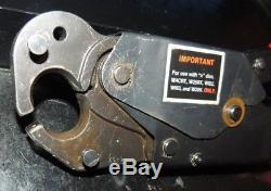 Burndy OUR840 Hytool Hand Ratchet Criimping Crimper Crimp Tool & case no dies