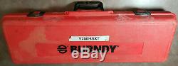 Burndy Y750HSXT 12 Ton Hydraulic / Manual Hand Crimping Tool / Crimper With Case