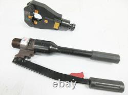 Burndy Y81kft Hydraulic Hand Crimp Tool 6-ton #8 Awg For Hyplug Needs Fluid