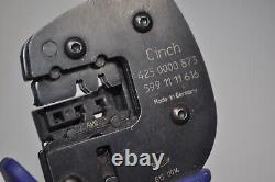 CINCH Crimper Hand Crimp Tool 599-11-11-616 For 425-0000-875 Terminal Latch Back