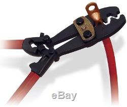 Cable Wire Crimper Lug Terminal 6-4/0 AWG Hand Crimping Tool Compound Action