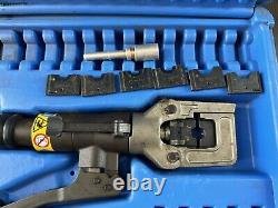 Cembre HT-45 Hydraulic Hand Crimper With 4 Dies, Case, Tool