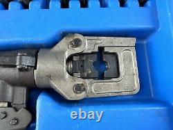 Cembre HT-45 Hydraulic Hand Crimper With 4 Dies, Case, Tool